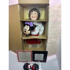 Ashton Drake Walt Disney World Girl Porcelain Doll Titus Tomescu Minnie Mouse Co